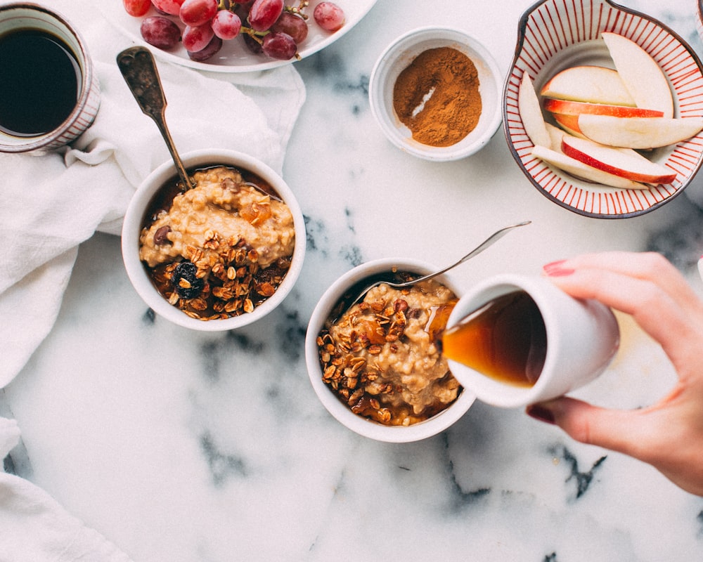 Quinoa und Vollkornreis Gericht